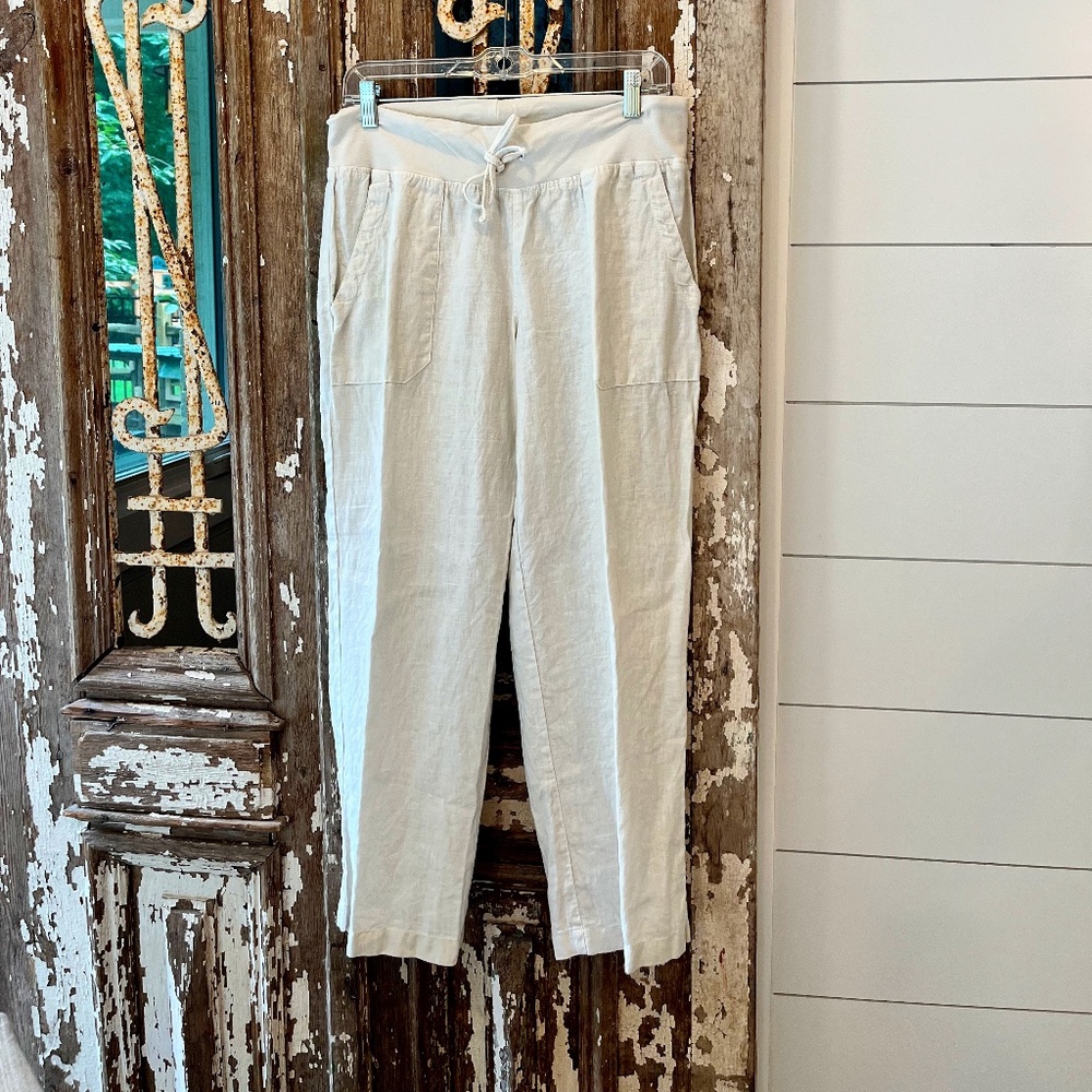 Hard Tail Linen Pants - Elastic Waist - EXCELLENT CONDITION - Sz L